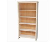 International Concepts SH 3226A Shaker bookcase 60 H Ready to finish