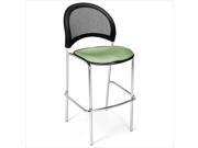 OFM Moon 31.25 Chrome Stool in Sage Green set of 2