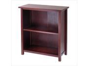Winsome 94228 3 Tier Medium Beechwood Storage Shelf or Bookcase Antique Walnut