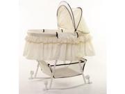 Dream On Me Lacy Portable 2 In 1 Bassinet And Cradle In Cream