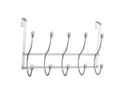 Elegant Home Fashions Over The Door Rack in Clear and Chrome
