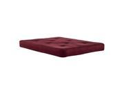 DHP 6 Independently Encased Coil Full Size Futon Mattress in Merlot