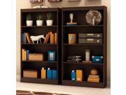 South Shore Vintage 2 Piece 4 Shelf Wall Bookcase Set in Chocolate
