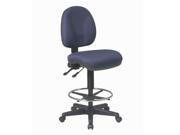 Office Star DC Series Deluxe Ergonomic Drafting Chair Blue