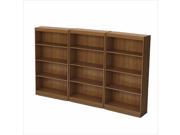 South Shore Office 4 Shelf Wall Bookcase in Morgan Cherry