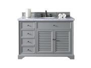 James Martin Savannah 48 Single Bathroom Vanity in Gray 3cm Shadow Gray