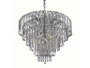 Elegant Lighting Falls 25 6 Light Elements Crystal Chandelier