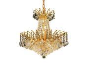 Elegant Lighting Victoria 19 8 Light Elegant Crystal Chandelier