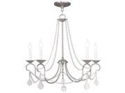 Livex Pennington Chandelier in Brushed Nickel