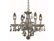 Elegant Lighting Rococo 15 4 Light Royal Crystal Chandelier in Golden