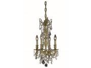 Elegant Lighting Rosalia 10 4 Light Elegant Crystal Chandelier