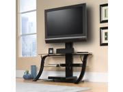 Studio RTA Select 44 Glass Top TV Stand in Black with Mount