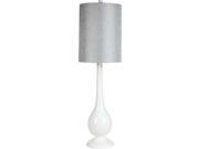 Surya Glass Table Lamp in Silver
