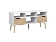 Tvilum Diana 2 Drawer TV Stand in White Oak