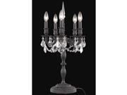 Elegant Lighting Rosalia 26 5 Light Spectra Crystal Table Lamp