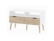 Tvilum Diana 2 Drawer TV Stand in White Oak