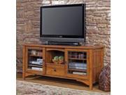 Sauder Rose Valley Entertainment TV Stand in Abbey Oak