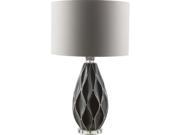 Surya Bethany Ceramic Table Lamp in White