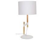 Lumisource Rasied Table Lamp in Medium Brown and White
