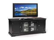 Leick Riley Holliday Hardwood 60 TV Stand in Black