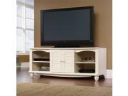 Sauder Harbor View TV Stand in Antiqued White