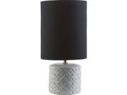 Surya Whitsett Ceramic Table Lamp in Black