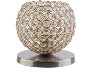 Surya Dauphine Iron Table Lamp in Silver