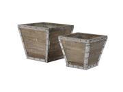 Uttermost Birtle Wood Containers Set of 2