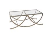 Uttermost Marta Antiqued Silver Coffee Table
