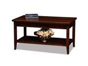 Leick Laurent Small Solid Wood Coffee Table in Chocolate Cherry