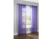Commonwealth Dots 63 Grommet Curtain Panel in Purple