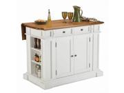 Home Styles Kitchen Island White Distressed Oak Finish 5002 94