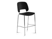 31 Barstool in Black and Chrome