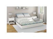 South Shore Libra King 3 Piece Bedroom Set in Pure White