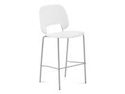 31 Barstool in White and Sand