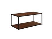 Altra Furniture Coffee Table with Metal Frame in Cherry