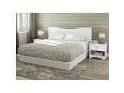 South Shore Step One King 4 Piece Bedroom Set in Pure White