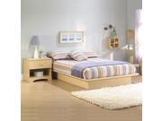 South Shore Copley Light Platform Bed 2 Piece Bedroom Set