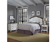 Home Styles French Countryside Bedroom Set in Oak and Rubbed White Queen