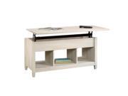 Sauder Edge Water Lift Top Coffee Table in Chalked Chestnut