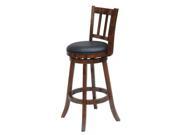 Boraam Bloomington 29 Swivel Bar Stool in Walnut Finish