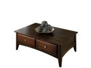 Riverside Furniture Metro II Storage Cocktail Table in Ebony Brown