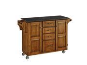 Home Styles Create a Cart Warm Oak Finish Black Granite Top 9100 1064