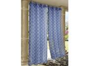 Commonwealth Wrought Iron 96 Grommet Curtain Panel in Blue