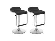 Sonax Corliving 32 Bar Stool with Footrest in Black Set of 2