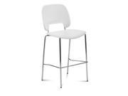 31 Barstool in White and Chrome