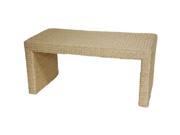 Oriental Furniture Rush Grass Coffee Table in Natural