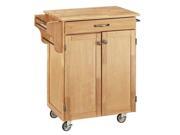 Home Styles Cuisine Cart Natural Finish w Natural Wood Top 9001 0011