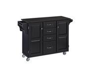Home Styles Create a Cart Black Finish Black Granite Top 9100 1044