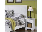 Home Styles Naples Queen Panel Headboard 2 Piece Bedroom Set in White Finish
